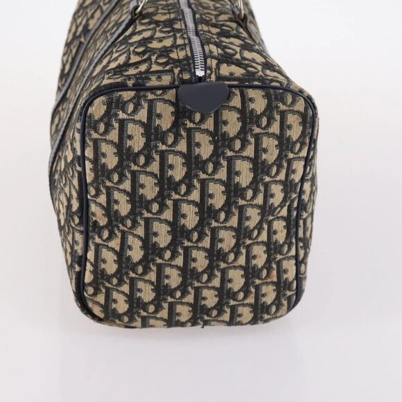 Christian Dior Trotter Canvas Hand Bag Navy Auth BA5304 - Picture 7 of 16